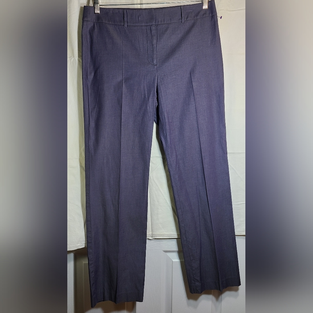 Talbots Heritage Women's Pants Grey Cotton Straight Pants Size 12